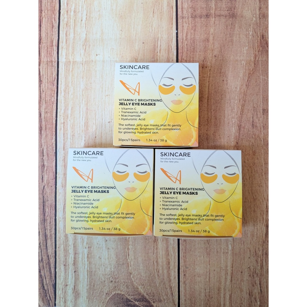 3 Pk Vitamin C Brightening Jelly Eye Masks 45 Pairs